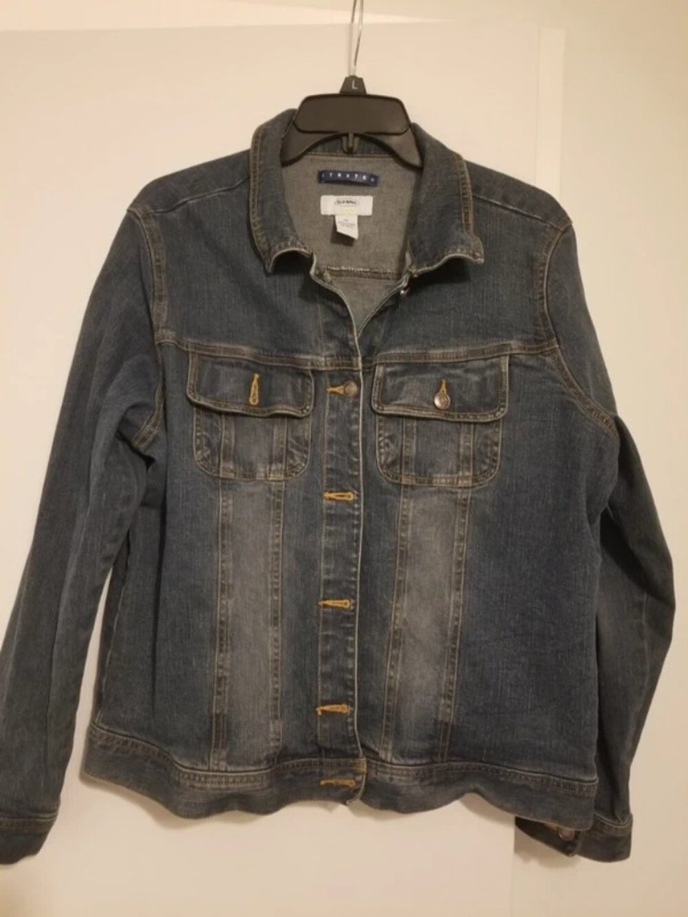 Women’s Dark Wash Stretch Denim Jacket – L / US 12–14
